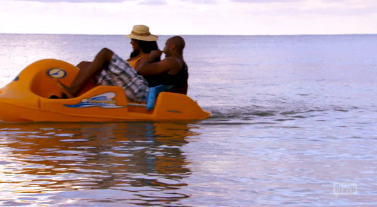 Kenya & Matt drift out to sea Kenya & Matt drift out to sea