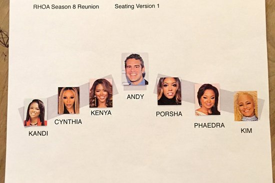 RHOA Season 8 Seating Chart