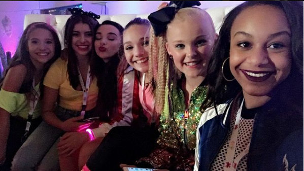 Nia Frazier with JoJo Silwa & Maddie Ziegler