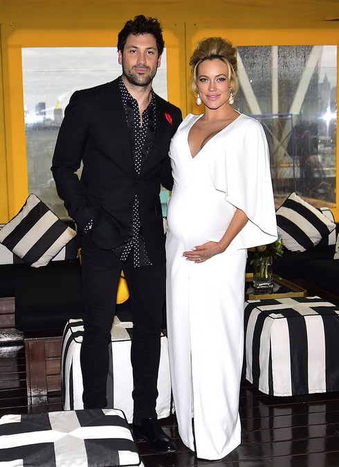 BROOKLYN, NY - DECEMBER 18: (EXCLUSIVE COVERAGE) Maksim Chermoskeivy,Peta Murgatroyd at The McCarren Hotel on December 18, 2016 in Brooklyn, New York. (Photo by Alo Ceballos/GC Images)