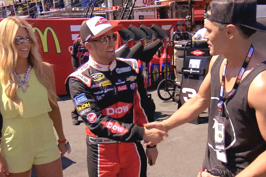 Tom Sandoval at NASCAR Tom Sandoval at NASCAR