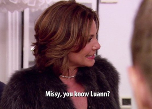 Luann, Tom, Missy on RHONY