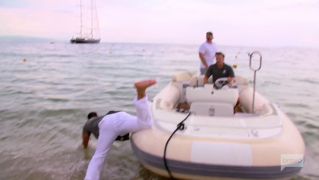 Below Deck Sailing Yacht Drunk Charter Guest Falls