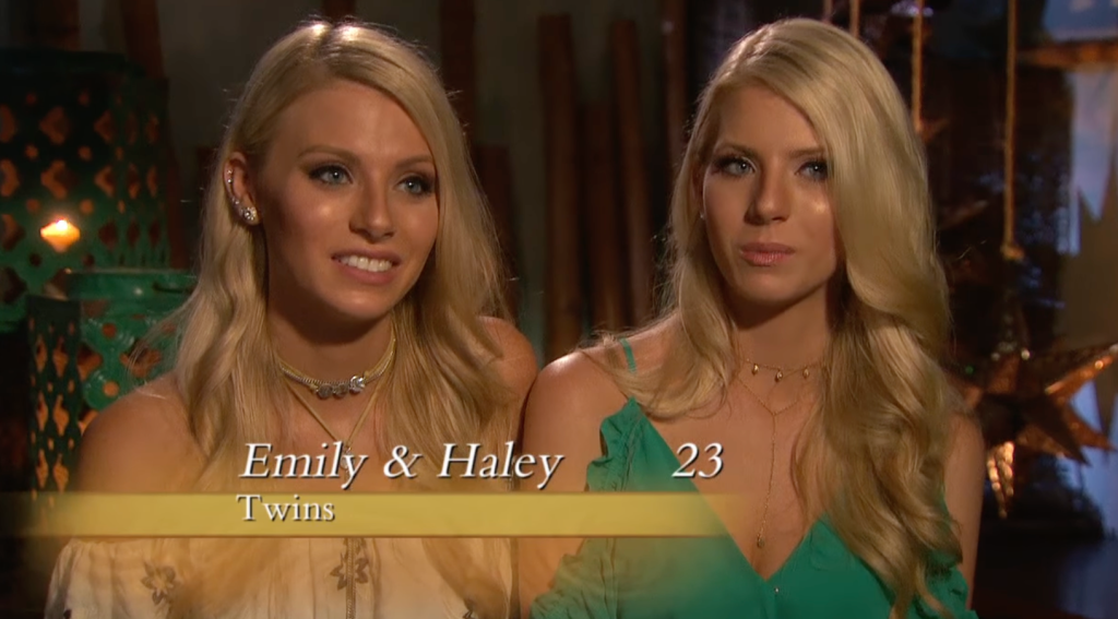 Emily and Haley Ferguson on Bachelor in Paradise