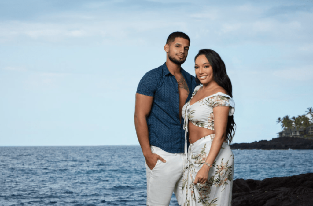 Vanessa Valente and Roberto Mal from Temptation Island Season 5 in a promo image