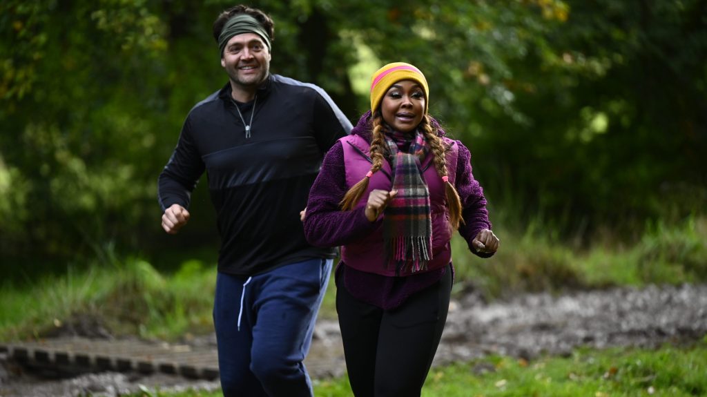 CT Tamburello and Phaedra Parks in The Traitors Season 2