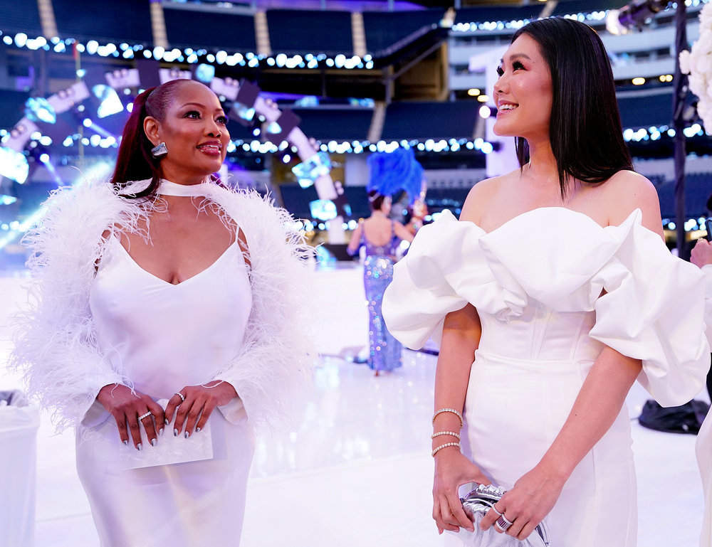 Garcelle Beauvais and Crystal Kung Minkoff during the RHOBH Season 13 finale