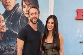 Michelle Lally and her boyfriend Aaron Nosler walk a red carpet.