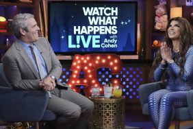 Andy Cohen and Teresa Giudice on WWHL.