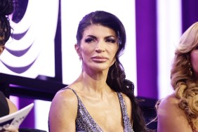 Teresa Giudice looking unhappy at BravoCon 2023.