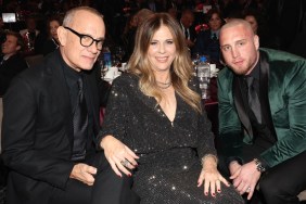 Tom Hanks, Rita Wilson and Chet Hanks attend the Pre-GRAMMY Gala & GRAMMY Salute to Industry Icons