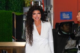 RHONJ's Teresa Giudice in a white suit.