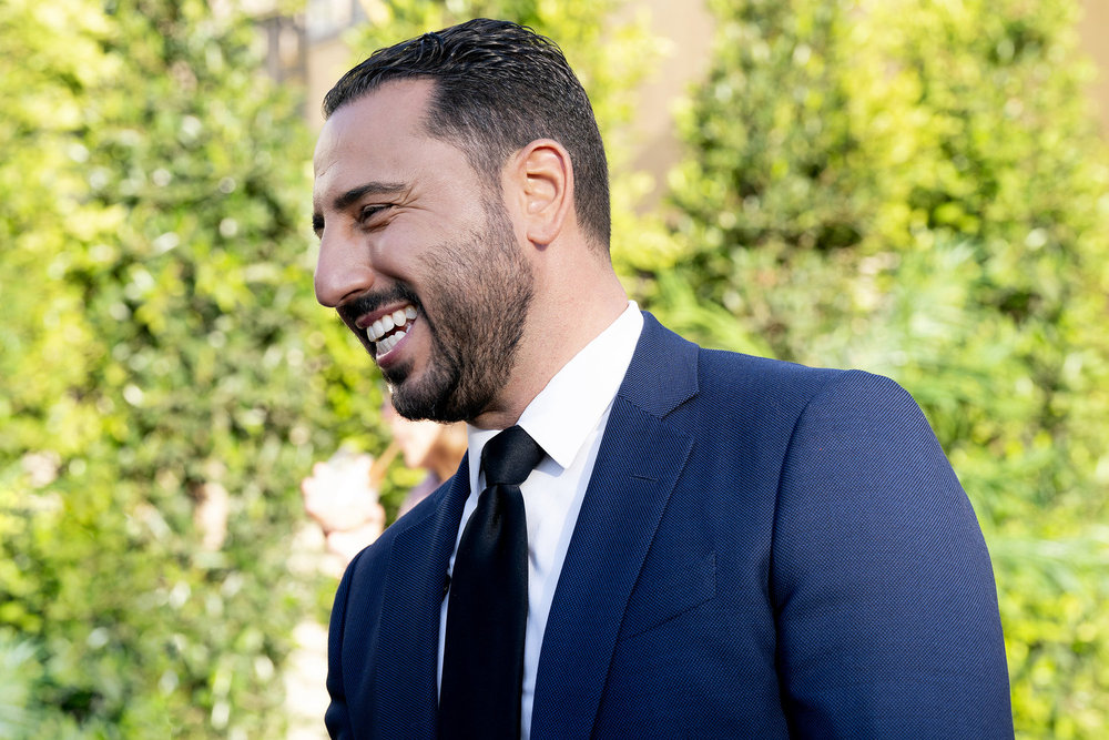 Realtor Josh Altman laughing during filming of MDLLA Season 15.