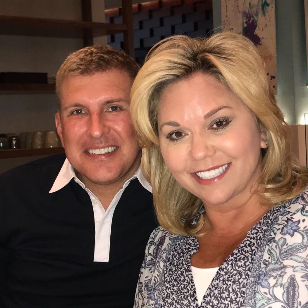 Julie and Todd Chrisley smiling together