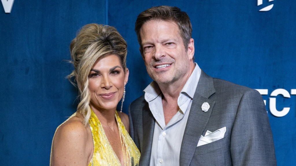 John Janssen and Alexis Bellino, who are now engaged