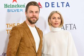 Derek and Julianne Hough are getting along again.