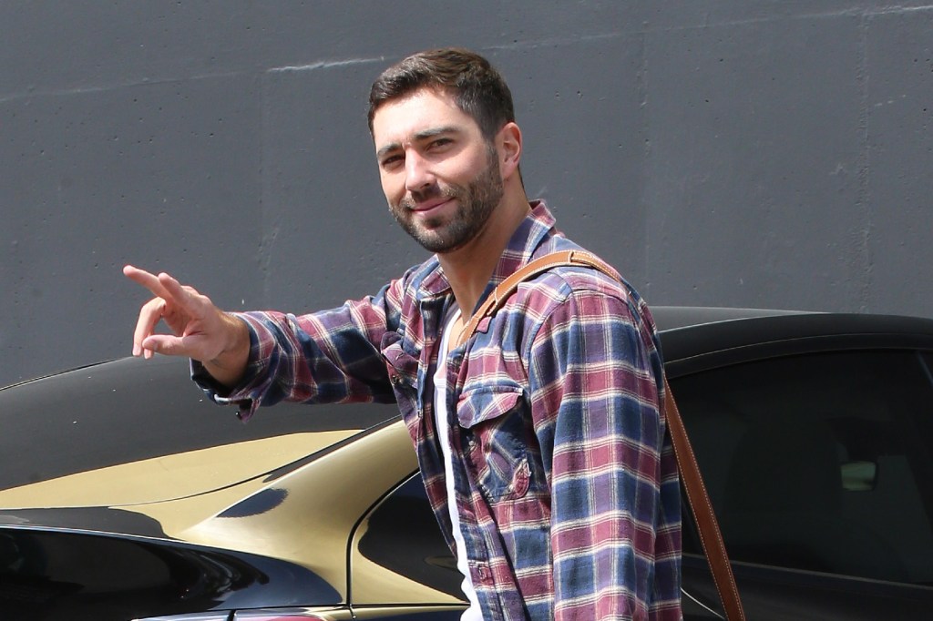 Joey G heading into DWTS rehearsals.