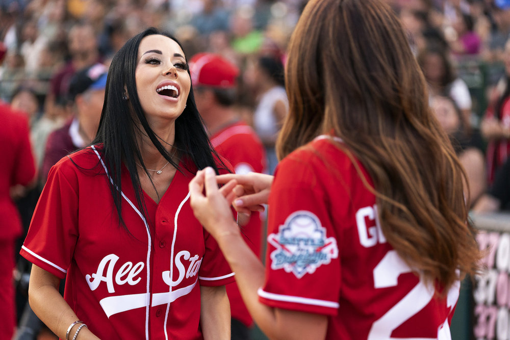 Rachel Fuda at a RHONJ charity softball game.
