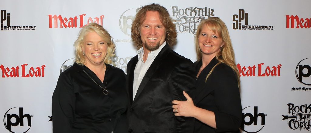 Sister Wives star Kody Brown with his ex-wives.