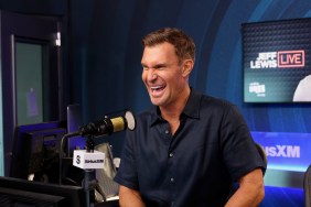 Jeff Lewis laughing during an episode of Jeff Lewis Live