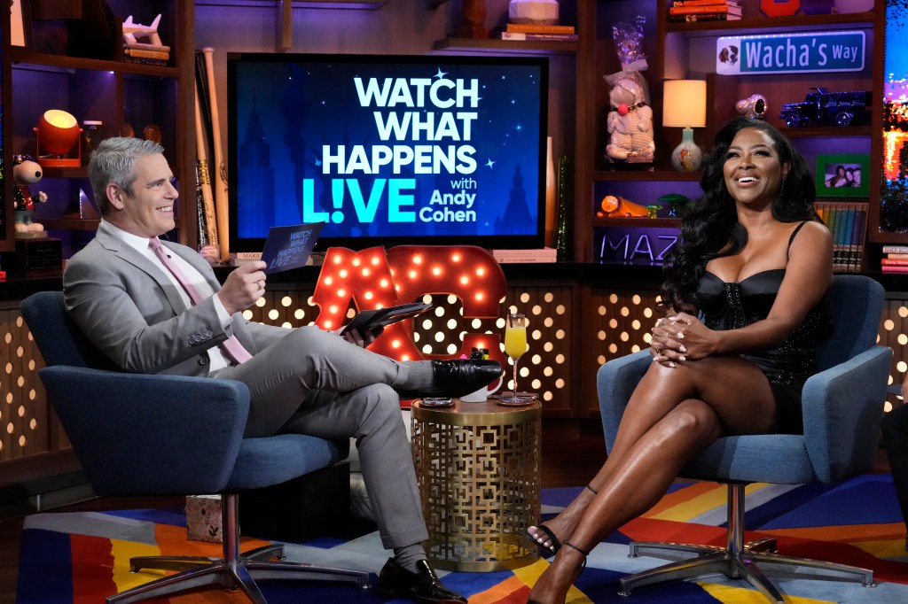 Andy Cohen and Kenya Moore on Watch What Happens Live