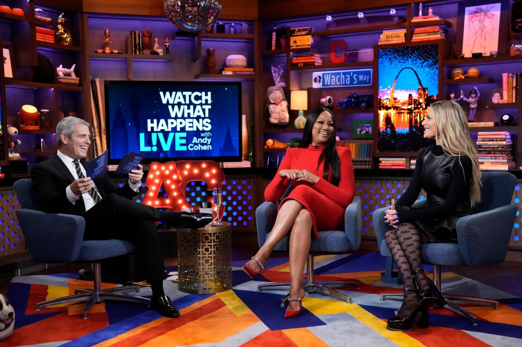 Andy Cohen, Garcelle Beauvais, Dorit Kemsley WWHL