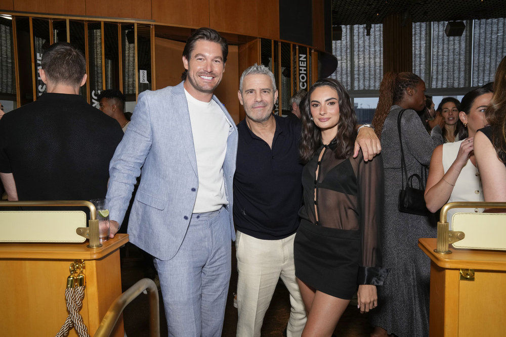 Craig Conover, Andy Cohen, Paige DeSorbo 