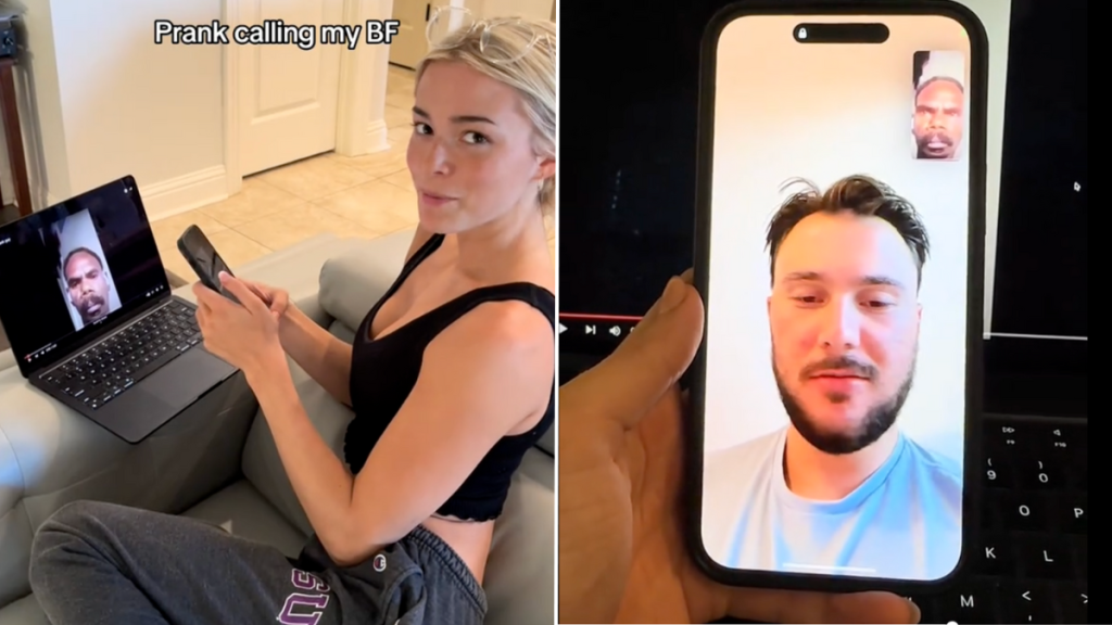 Livvy Dunne Paul Skenes prank call video TikTok relationship