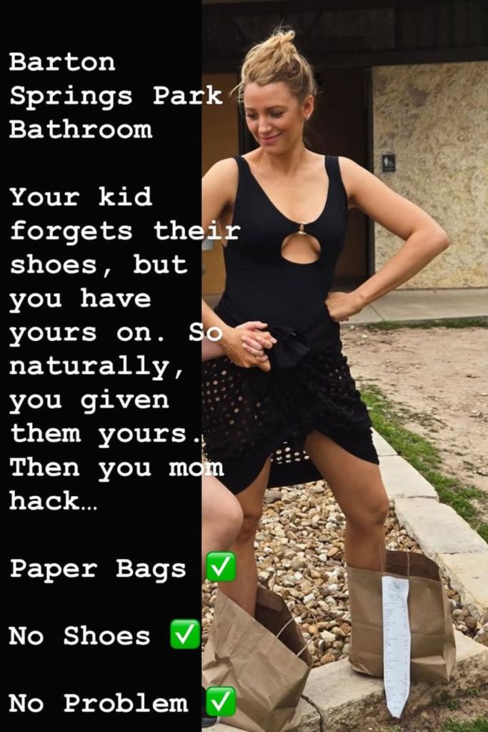Blake Lively Shares Useful Mom Hack in Cheeky Photo