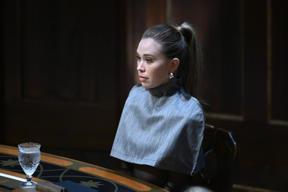 Gabby Windey at the roundtable on The Traitors