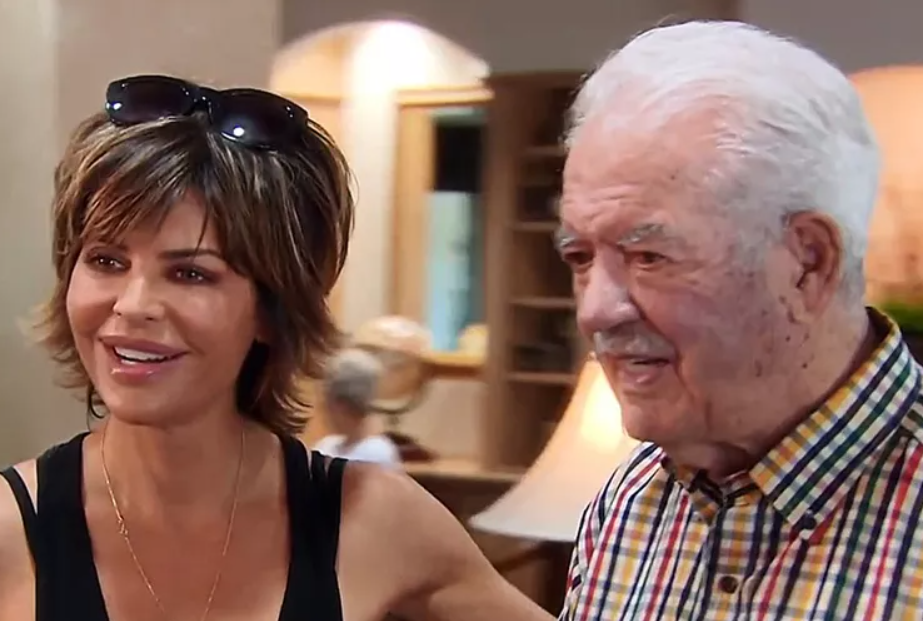 Lisa Rinna with her father 
