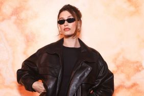 Hailey Bieber attends the Saint Laurent Womenswear Fall/Winter 2025-2026 show as part of Paris Fashion Week at on March 11, 2025 in Paris, France.