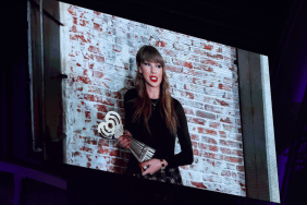 Taylor Swift accepts her awards via video at the 2025 iHeartRadio Music Awards at Dolby Theatre in Los Angeles, California on March 17, 2025. Broadcasted live on FOX.