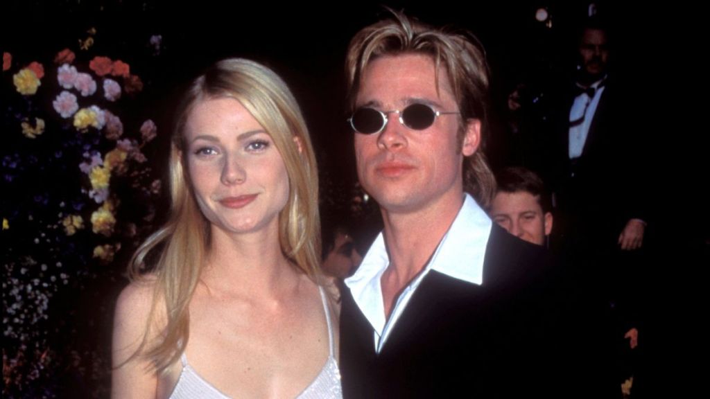 Brad Pitt and Gweneth Paltrow arriving at the 68th Annual Academy Awards in Los Angeles.