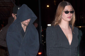 Justin Bieber and Hailey Bieber are seen on February 07, 2025 in New York City.