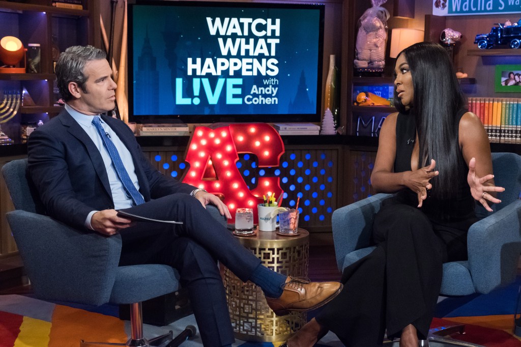 Kenya Moore and Andy Cohen on Watch What Happens Live