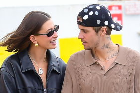 Hailey Bieber and Justin Bieber are seen on August 29, 2023 in New York City.