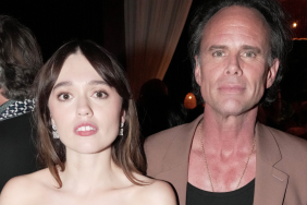 Aimee Lou Wood and Walton Goggins attend the after-party for the world premiere of "The White Lotus" Season 3 at Paramount Studios on February 10, 2025 in Los Angeles, California.