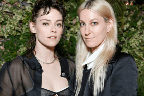 (L-R) Kristen Stewart and Dylan Meyer attend the CHANEL and Charles Finch Annual Pre-Oscar Dinner at The Polo Lounge at The Beverly Hills Hotel on March 09, 2024 in Beverly Hills, California.