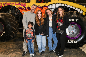 Cash Warren, Jessica Alba, and their children attend the Monster Jam World Finals at SoFi Stadium on May 18, 2024 in Inglewood, California.