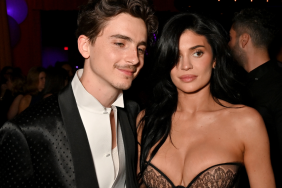 Timothée Chalamet and Kylie Jenner attend the 2025 Vanity Fair Oscar Party Hosted By Radhika Jones at Wallis Annenberg Center for the Performing Arts on March 02, 2025 in Beverly Hills, California.