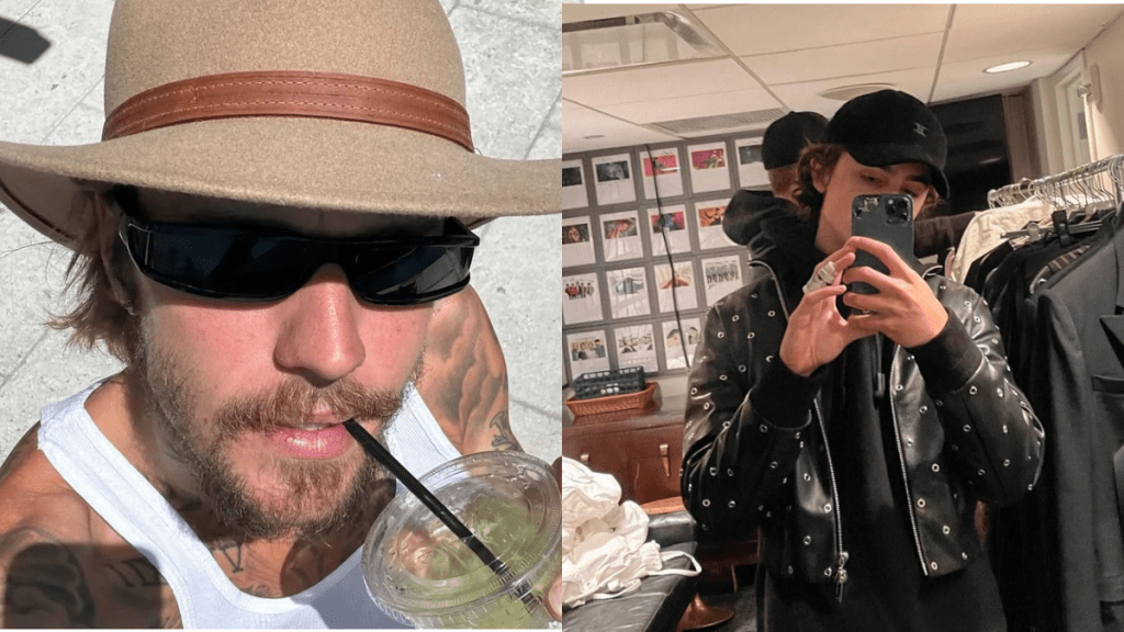 Justin Bieber and Timothee Chalamet