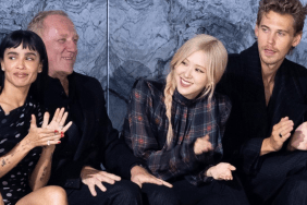 Zoe Kravitz, Francois-Henri Pinault, Rosé and Austin Butler attend the Saint Laurent Womenswear Spring/Summer 2024 show as part of Paris Fashion Week