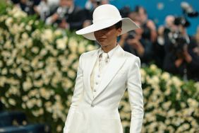 Zendaya attends the 2025 Met Gala Celebrating "Superfine: Tailoring Black Style" at Metropolitan Museum of Art on May 05, 2025 in New York City.