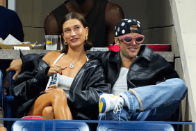 Hailey Bieber and Justin Bieber are seen at the 2023 US Open Tennis Championships on September 1, 2023 in New York City.