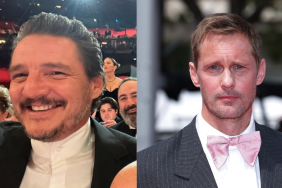 Pedro Pascal, Swedish actor Alexander Skarsgard arrives for the screening of the film "Eagles of the Republic" at the 78th edition of the Cannes Film Festival in Cannes, southern France, on May 19, 2025.