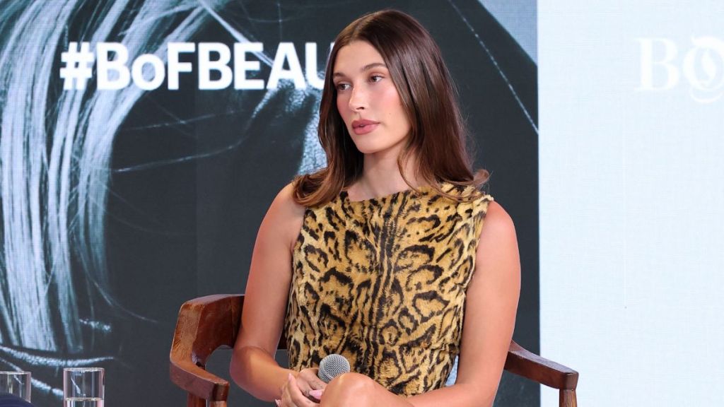 Hailey Bieber Rocks Leopard Print Minidress Amid Justin Bieber Divorce Rumors