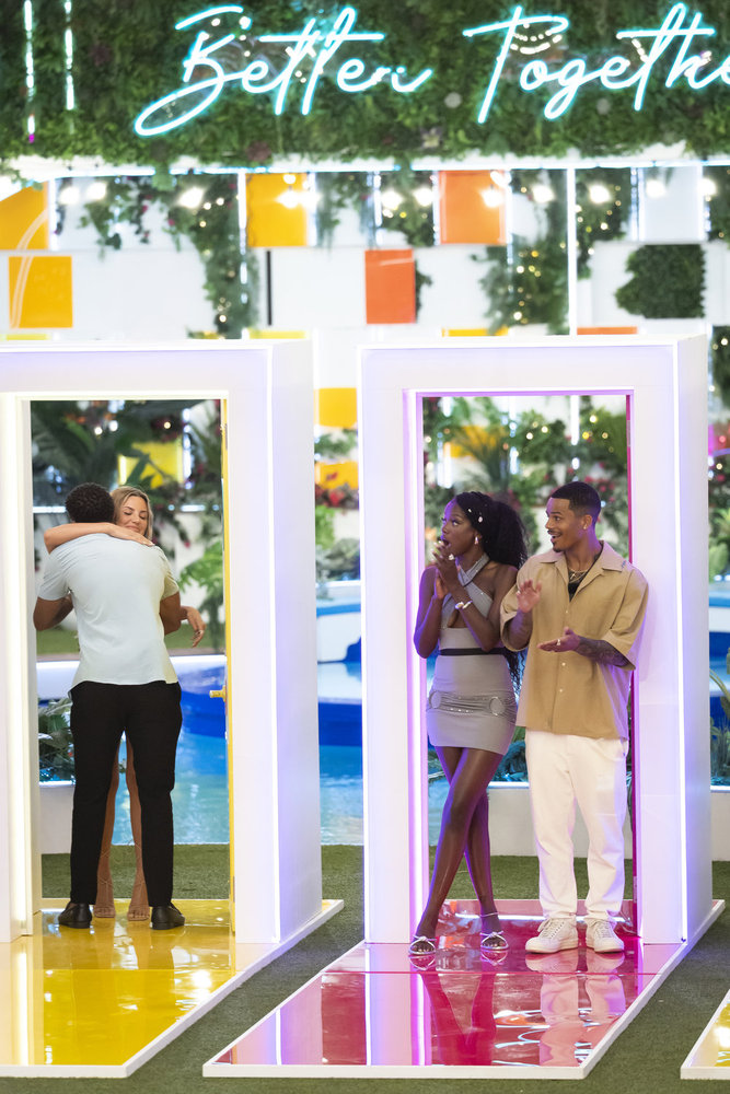 Two Love Island USA couples in Season 7 Episode 14