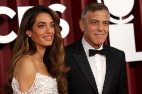 Amal Clooney and George Clooney attend The 78th Annual Tony Awards at Radio City Music Hall on June 08, 2025 in New York City.