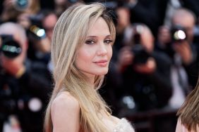 Angelina Jolie attends the "Eddington" red carpet at the 78th annual Cannes Film Festival at Palais des Festivals on May 16, 2025 in Cannes, France.